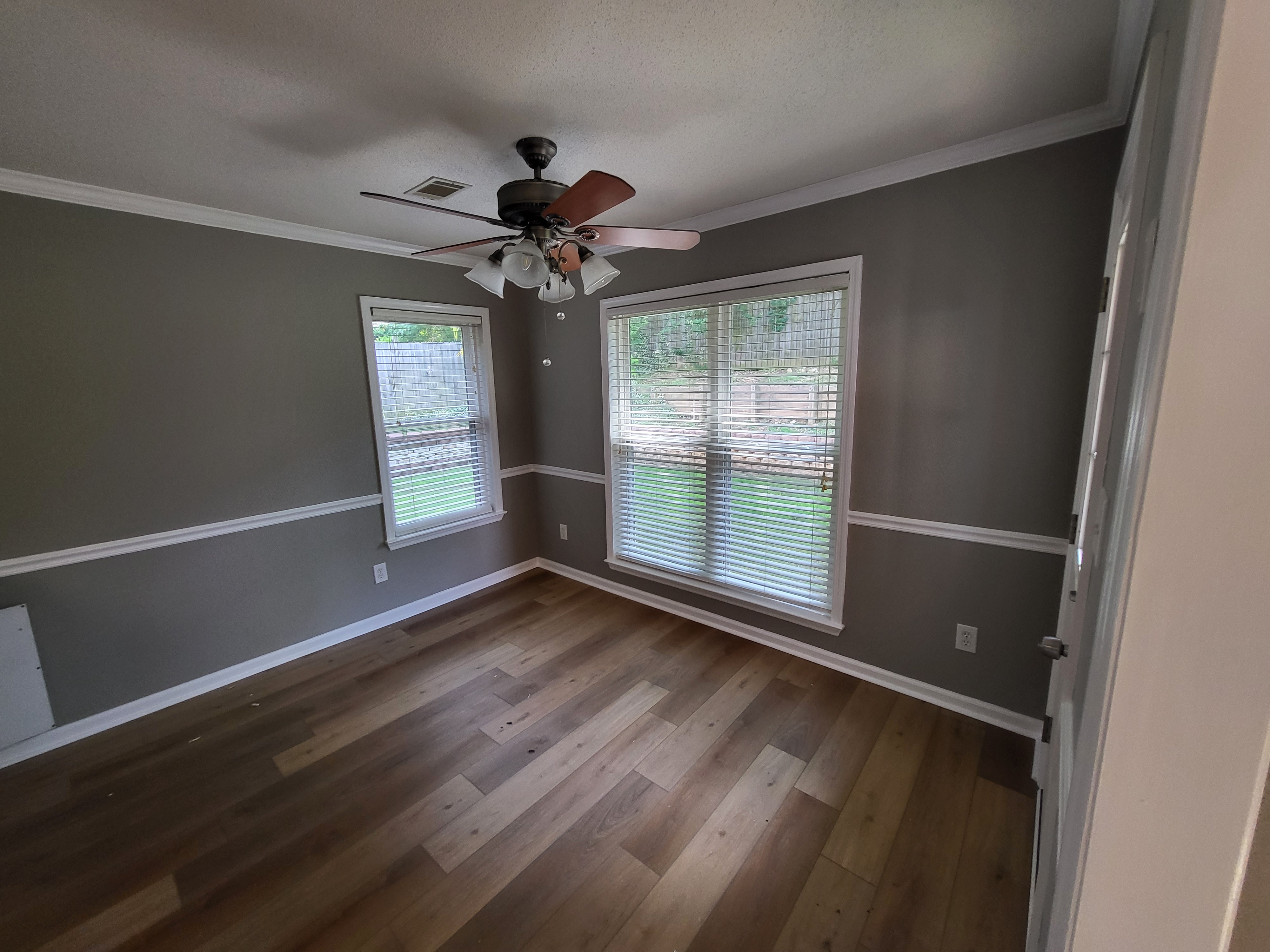 Room before painting an accent wall