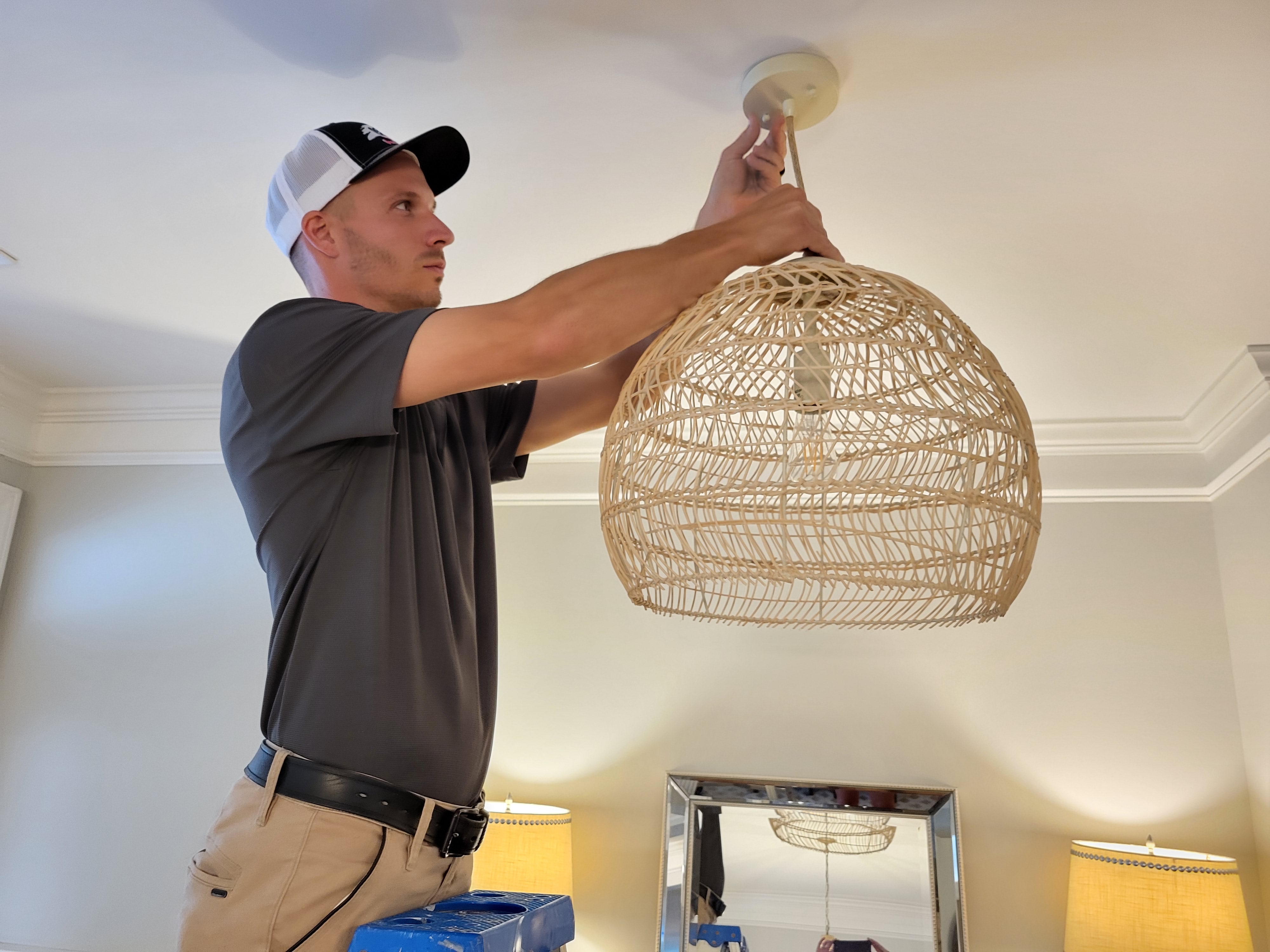 Hanging custom light fixture