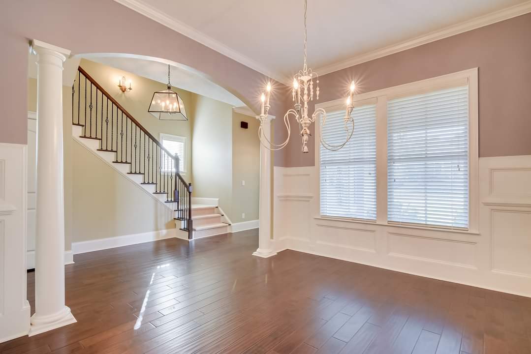 Formal dining room repainted