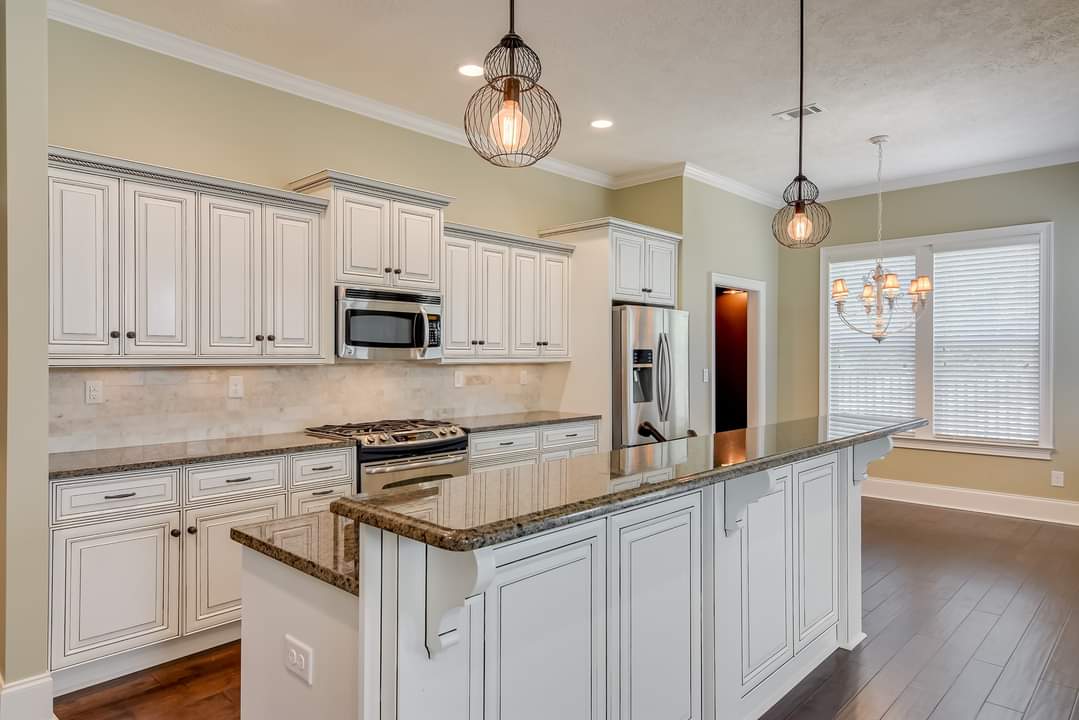 Kitchen showing paint work